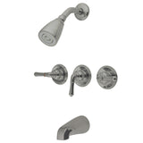 Magellan Triple-Handle Tub and Shower Faucet
