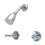 Two-Handle 3-Hole Wall Mount Shower Faucet