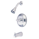 Single-Handle 3-Hole Wall Mount Tub and Shower Faucet