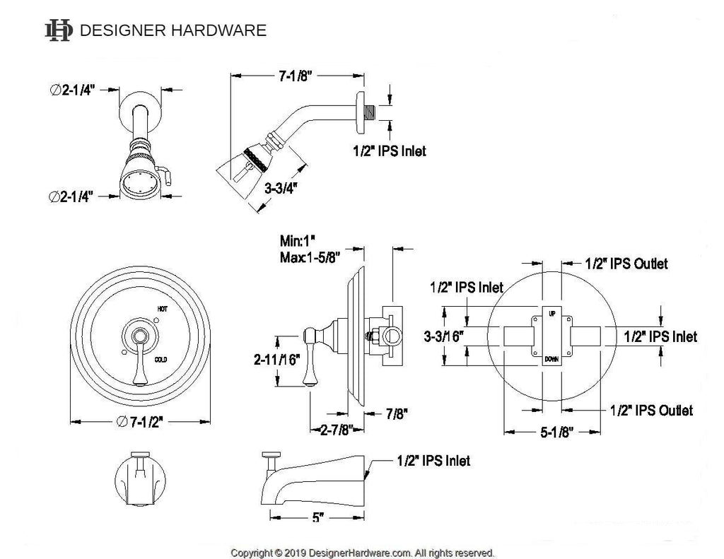 Magellan Single-Handle Pressure Balanced Tub and Shower Faucet