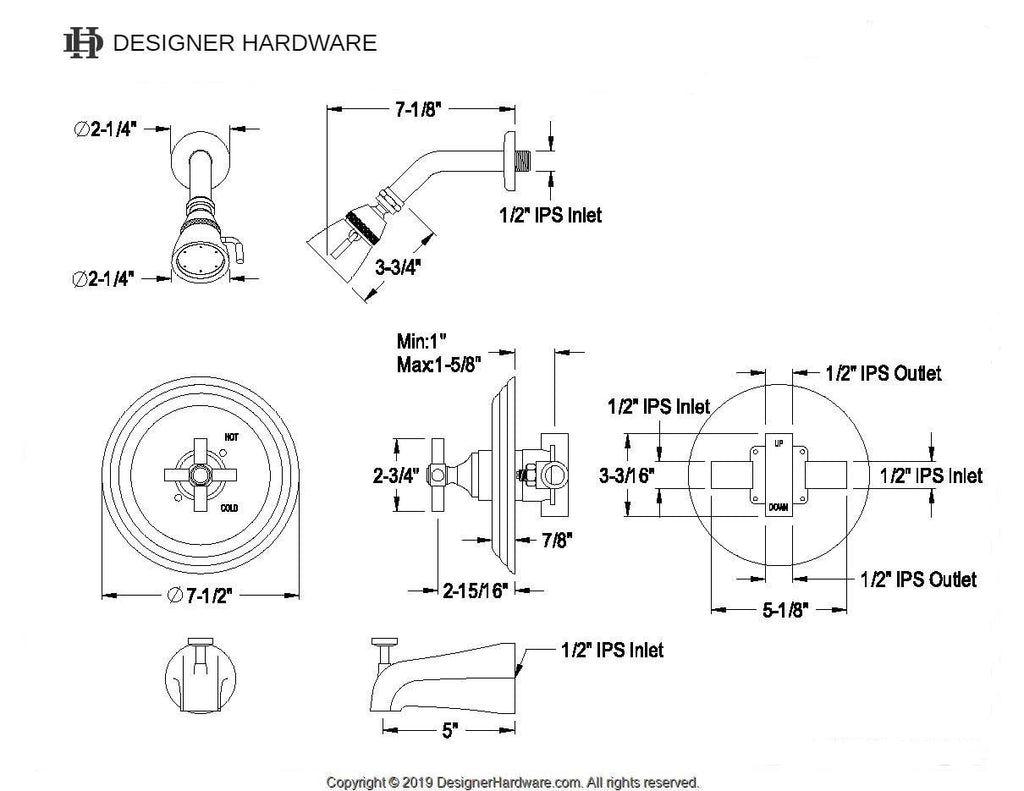 Elinvar Single-Handle Pressure Balanced Tub and Shower Faucet