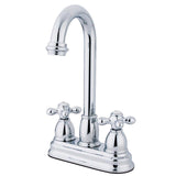 Restoration Two-Handle 2-Hole Deck Mount Bar Faucet