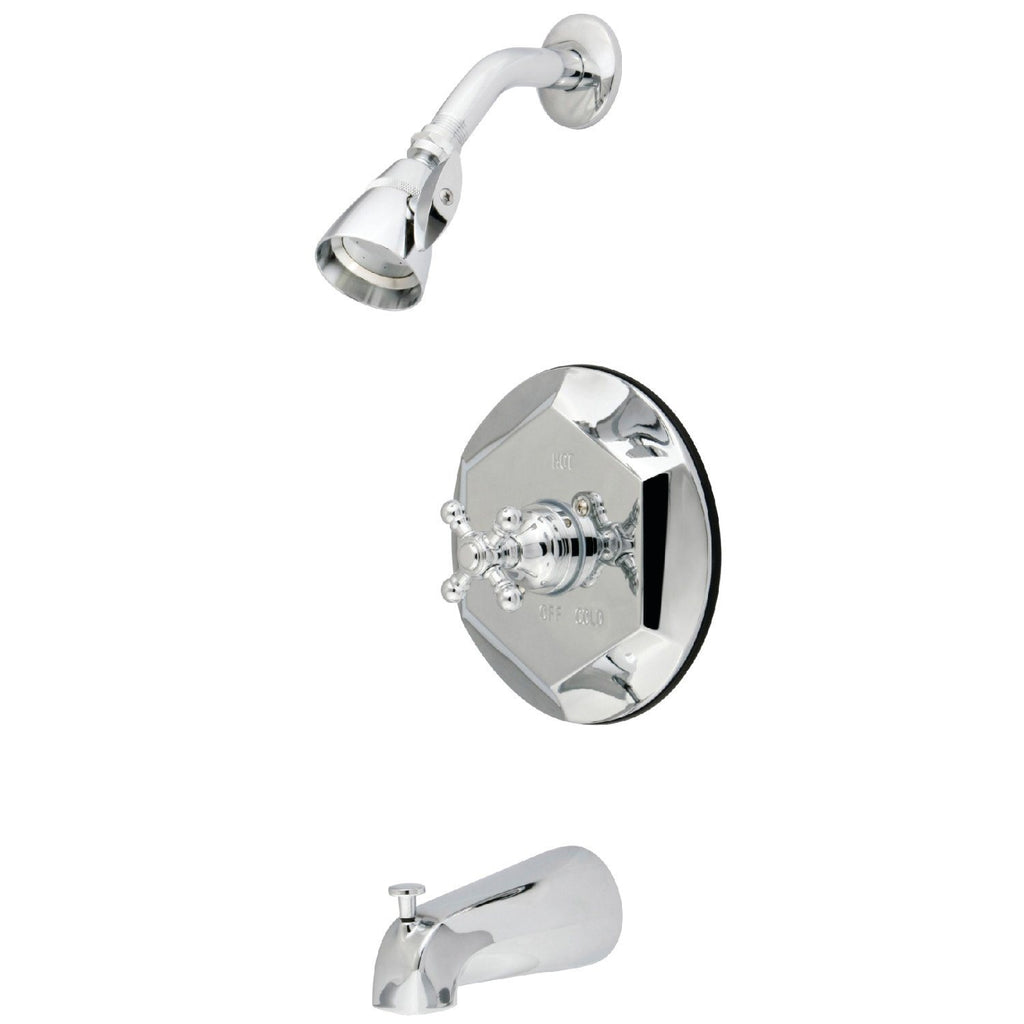 English Vintage Single-Handle Pressure Balanced Tub and Shower Faucet