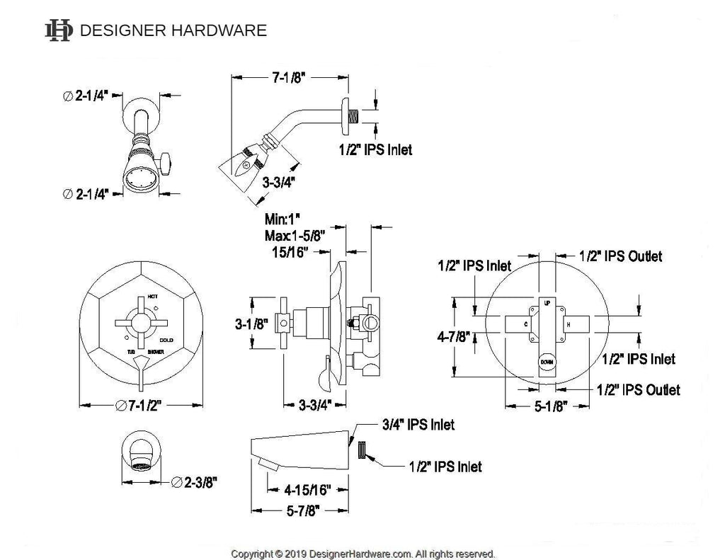 Concord Single-Handle Pressure Balanced Tub and Shower Faucet