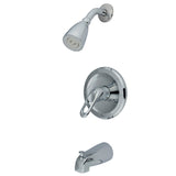 Single-Handle 3-Hole Wall Mount Tub and Shower Faucet