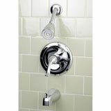 Yosemite Single-Handle 3-Hole Wall Mount Tub and Shower Faucet