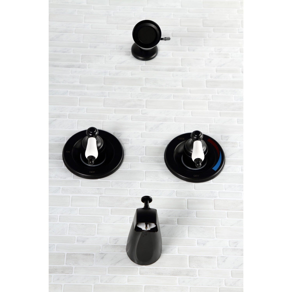 Vintage Double-Handle Pressure Balanced Tub and Shower Faucet