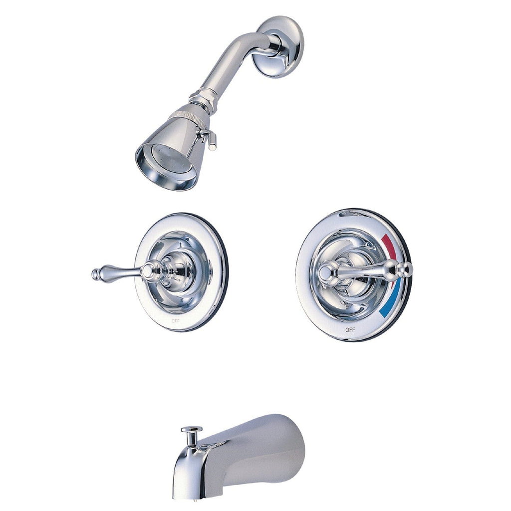 Vintage Double-Handle Pressure Balanced Tub and Shower Faucet