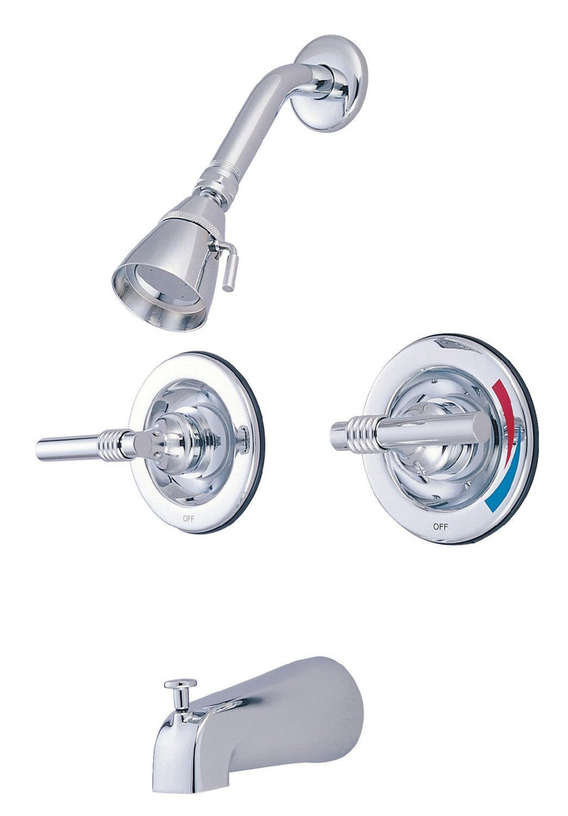 Vintage Double-Handle Pressure Balanced Tub and Shower Faucet