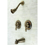 Vintage Double-Handle Pressure Balanced Tub and Shower Faucet