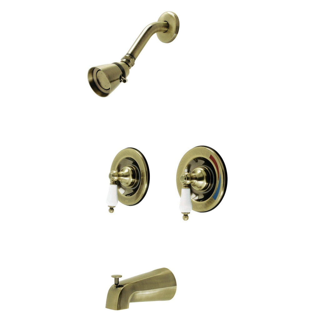 Vintage Double-Handle Pressure Balanced Tub and Shower Faucet