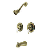 Vintage Double-Handle Pressure Balanced Tub and Shower Faucet