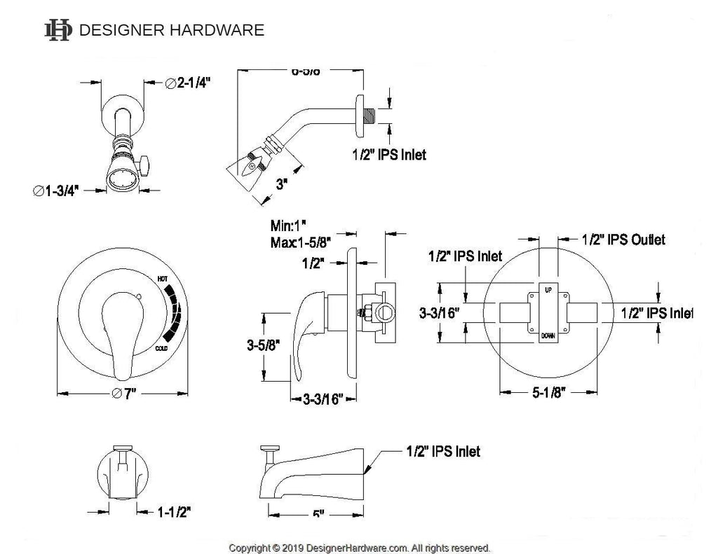 Legacy Single-Handle Pressure Balanced Tub and Shower Faucet