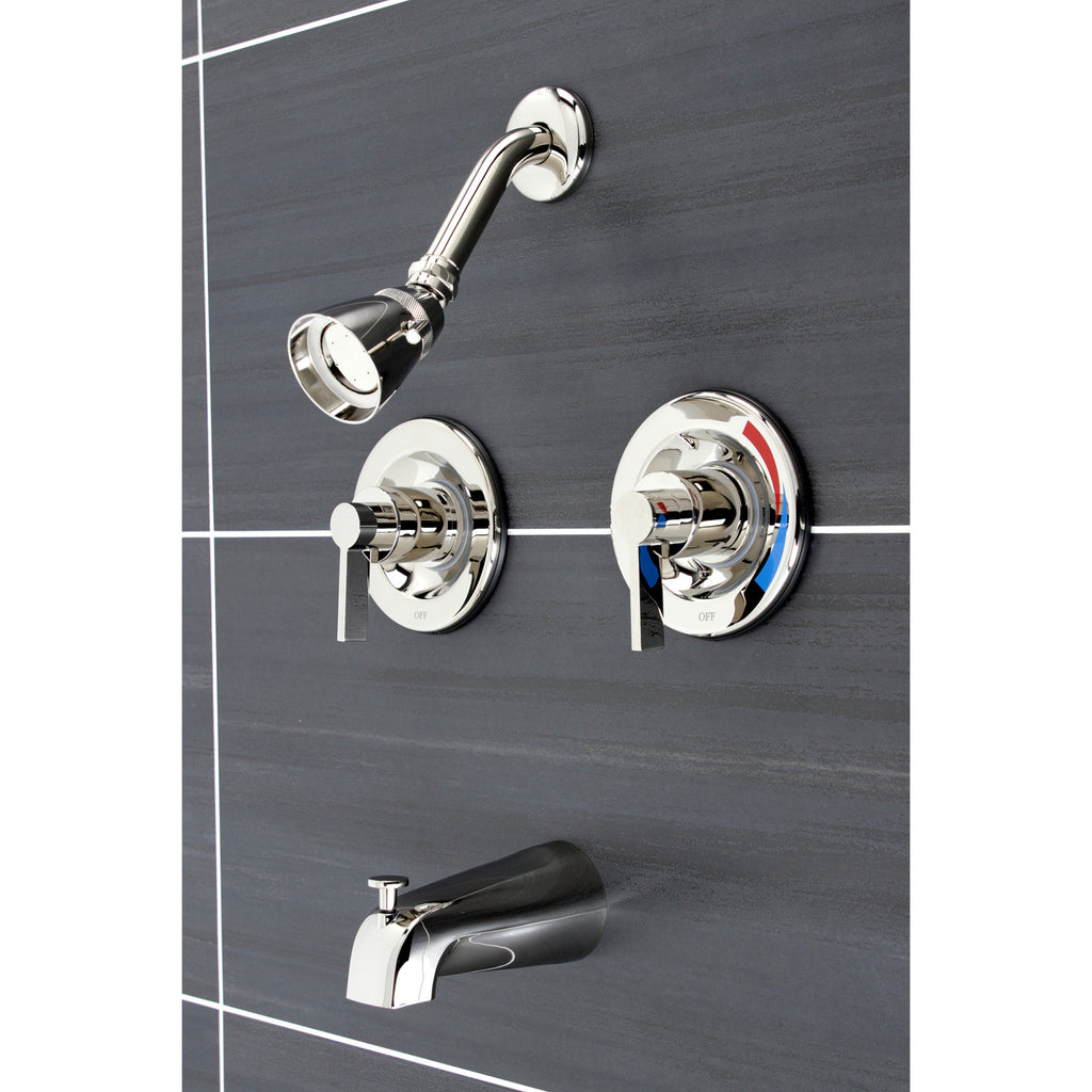 NuvoFusion Double-Handle Pressure Balanced Tub and Shower Faucet