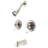 Vintage Double-Handle Pressure Balanced Tub and Shower Faucet