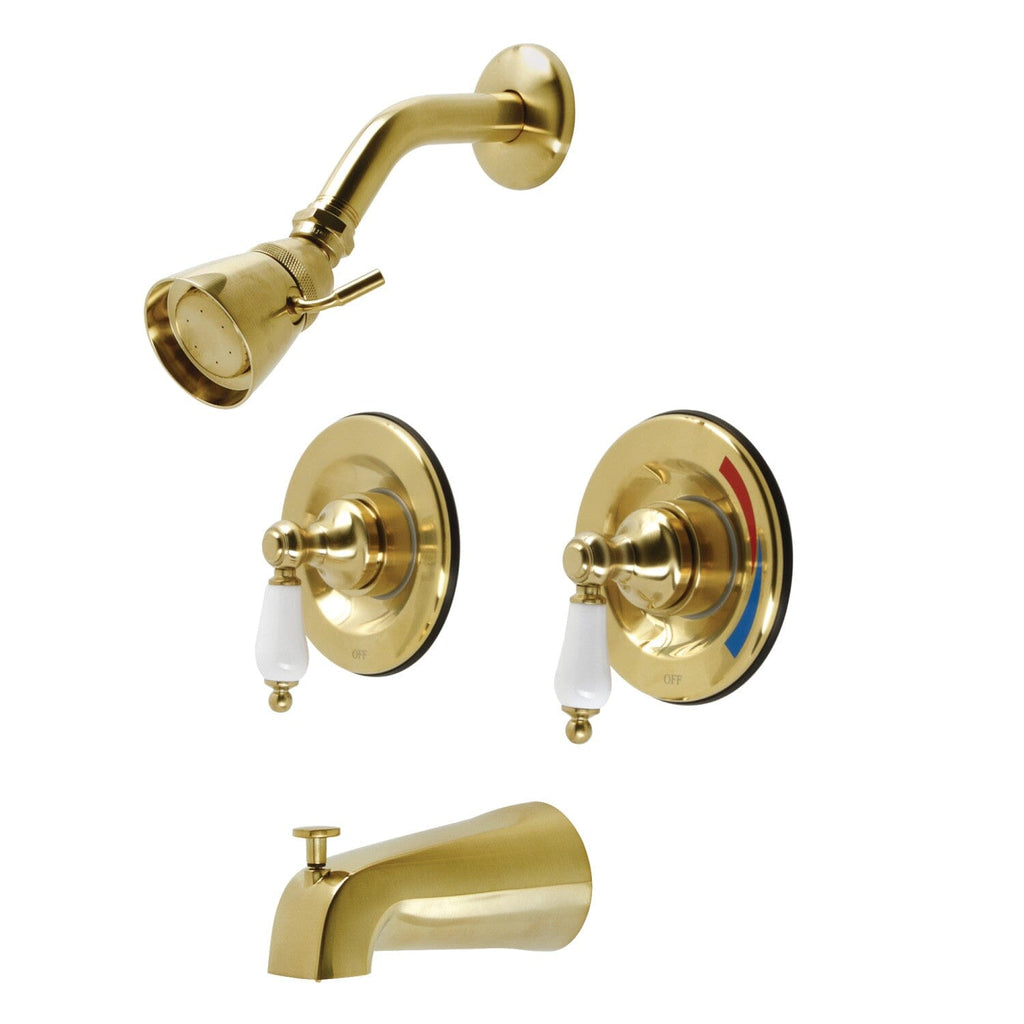 Vintage Double-Handle Pressure Balanced Tub and Shower Faucet