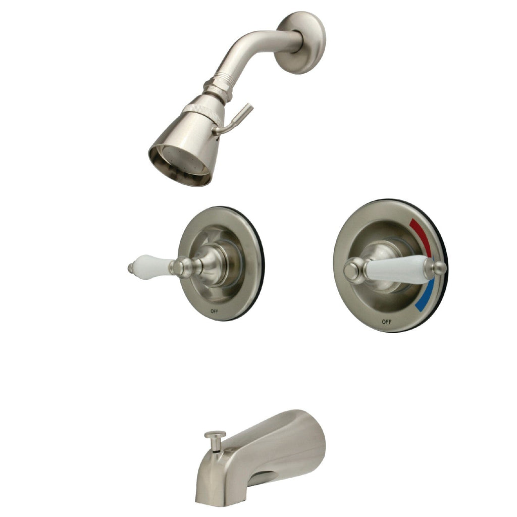 Vintage Double-Handle Pressure Balanced Tub and Shower Faucet