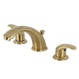 Legacy Two-Handle 3-Hole Deck Mount Widespread Bathroom Faucet with Plastic Pop-Up