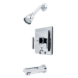 Claremont Single-Handle 3-Hole Wall Mount Tub and Shower Faucet