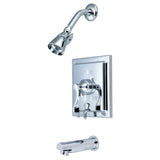 Single-Handle 3-Hole Wall Mount Tub and Shower Faucet