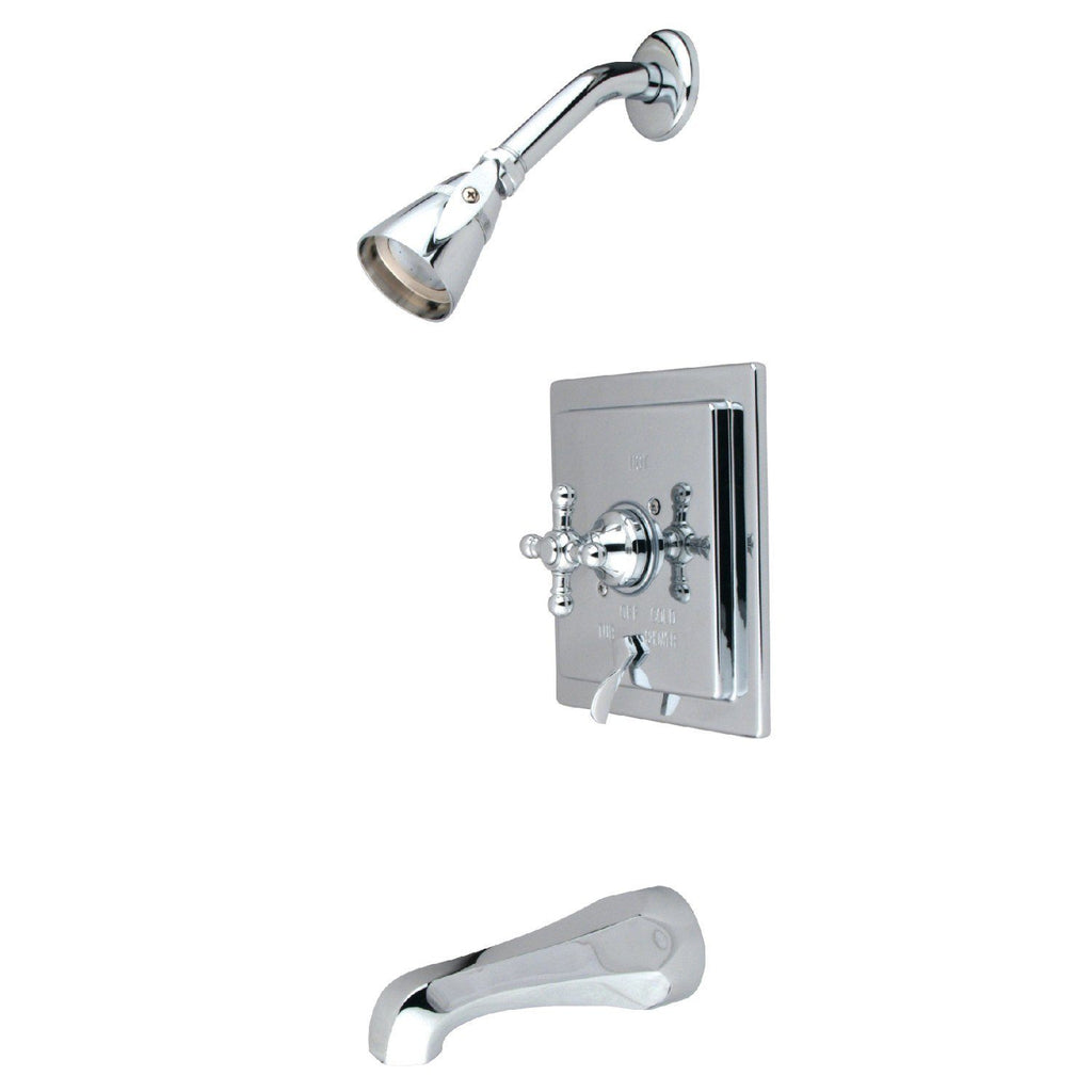 English Vintage Single-Handle Pressure Balanced Tub and Shower Faucet