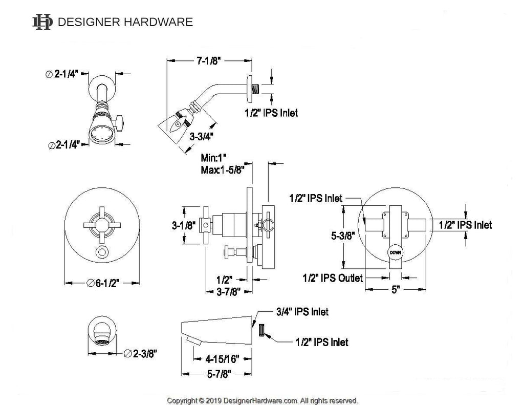 Concord Single-Handle Pressure Balanced Tub and Shower Faucet