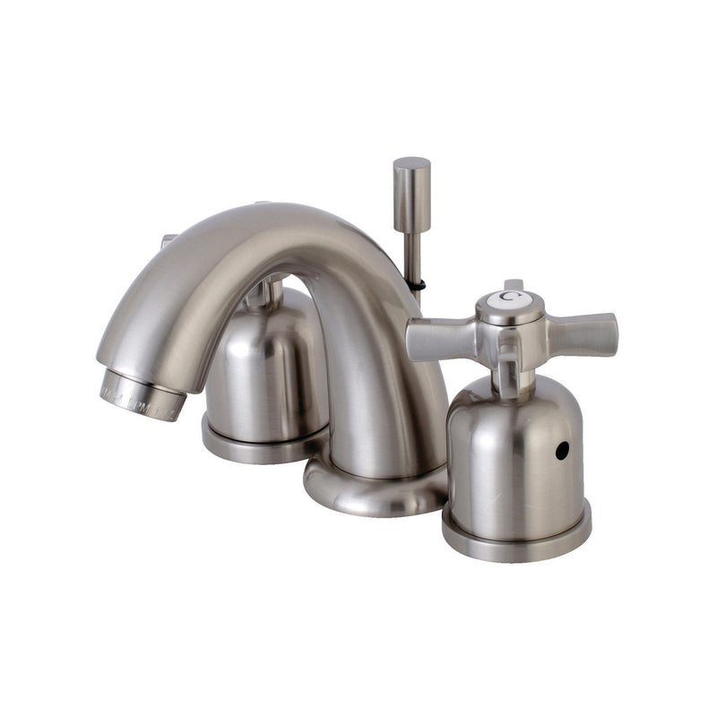 Millennium Two-Handle 3-Hole Deck Mount Widespread Bathroom Faucet with Retail Pop-Up Drain