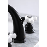Victorian Two-Handle 3-Hole Deck Mount Widespread Bathroom Faucet with Pop-Up Drain