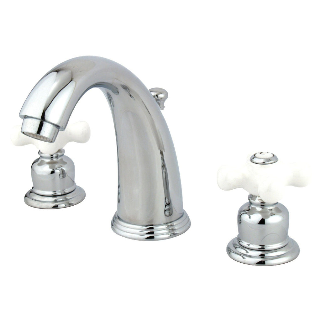 Victorian Two-Handle 3-Hole Deck Mount Widespread Bathroom Faucet with Pop-Up Drain