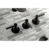 Kaiser Triple-Handle Tub and Shower Faucet