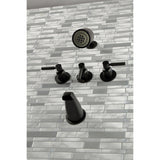 Kaiser Triple-Handle Tub and Shower Faucet