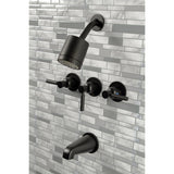Kaiser Triple-Handle Tub and Shower Faucet