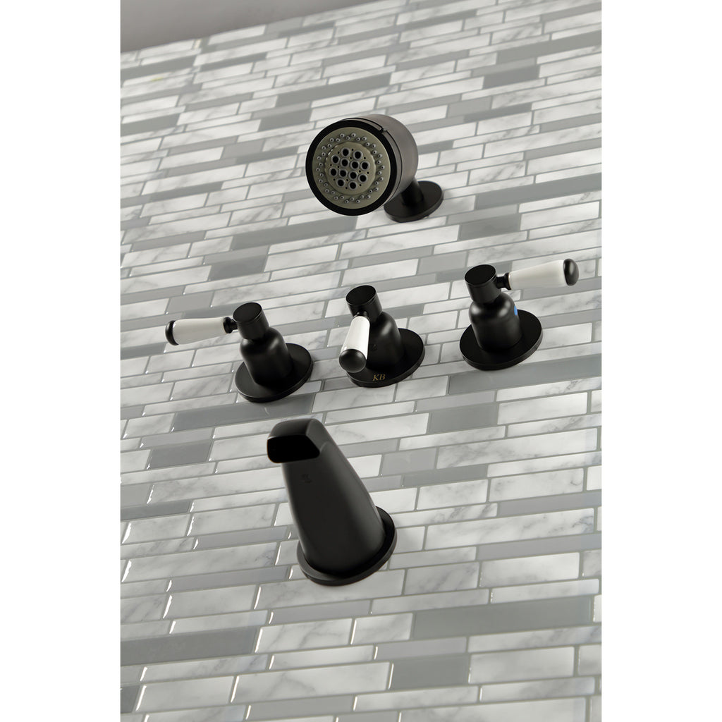 Paris Triple-Handle Tub and Shower Faucet