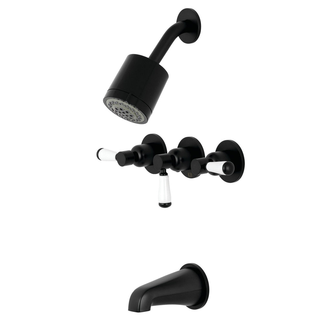 Paris Triple-Handle Tub and Shower Faucet
