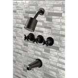 Concord Triple-Handle Tub and Shower Faucet