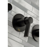 NuvoFusion Triple-Handle Tub and Shower Faucet