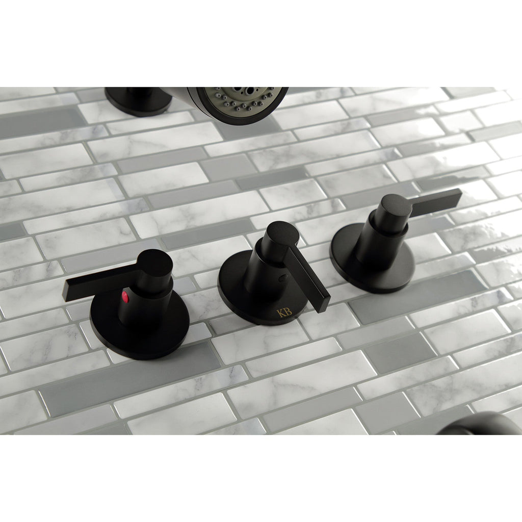 NuvoFusion Triple-Handle Tub and Shower Faucet