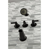 NuvoFusion Triple-Handle Tub and Shower Faucet