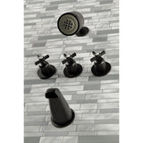 Millennium Triple-Handle Tub and Shower Faucet