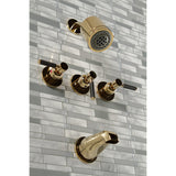 Kaiser Triple-Handle Tub and Shower Faucet