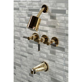 Kaiser Triple-Handle Tub and Shower Faucet