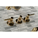 Concord Triple-Handle Tub and Shower Faucet