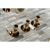 Paris Triple-Handle Tub and Shower Faucet