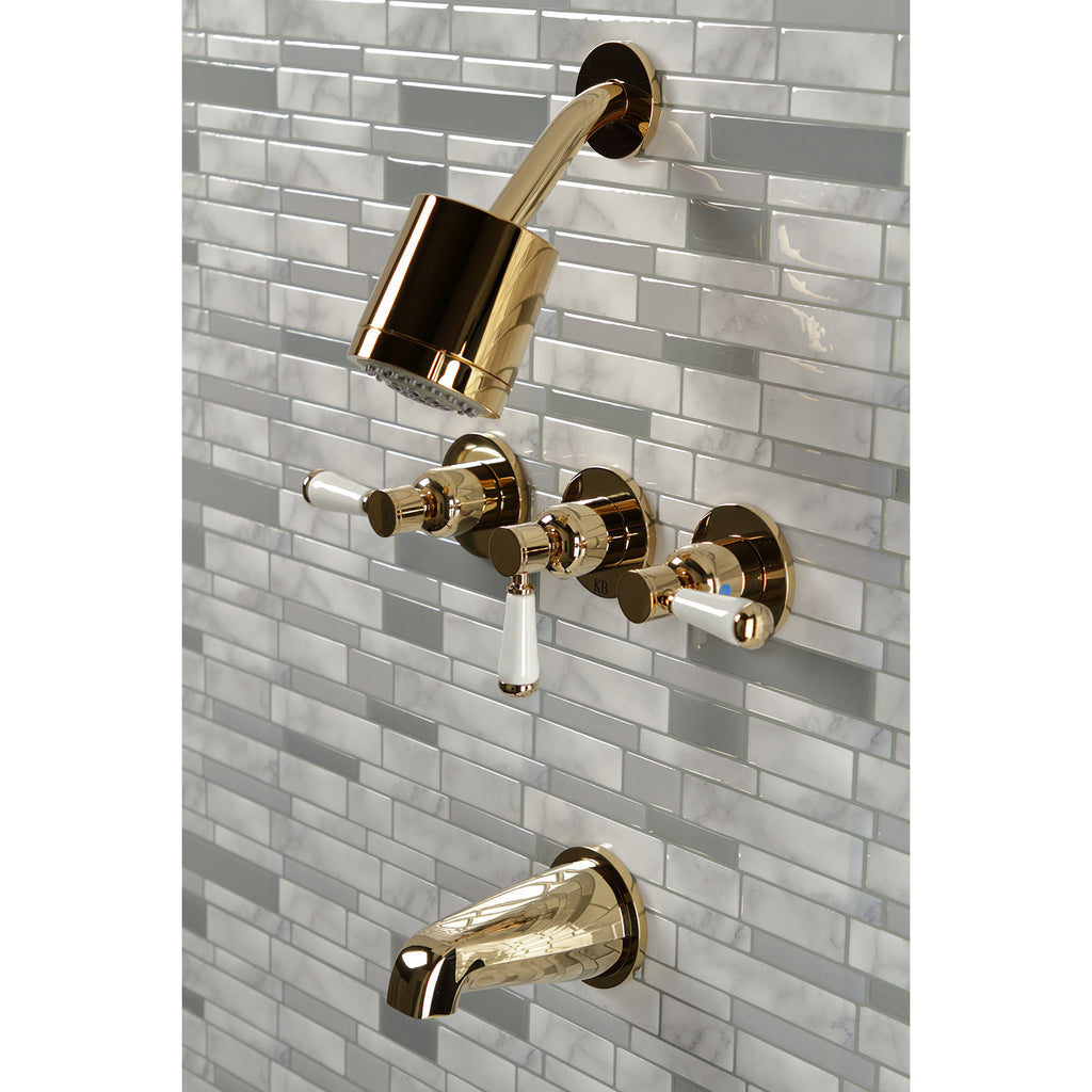 Paris Triple-Handle Tub and Shower Faucet
