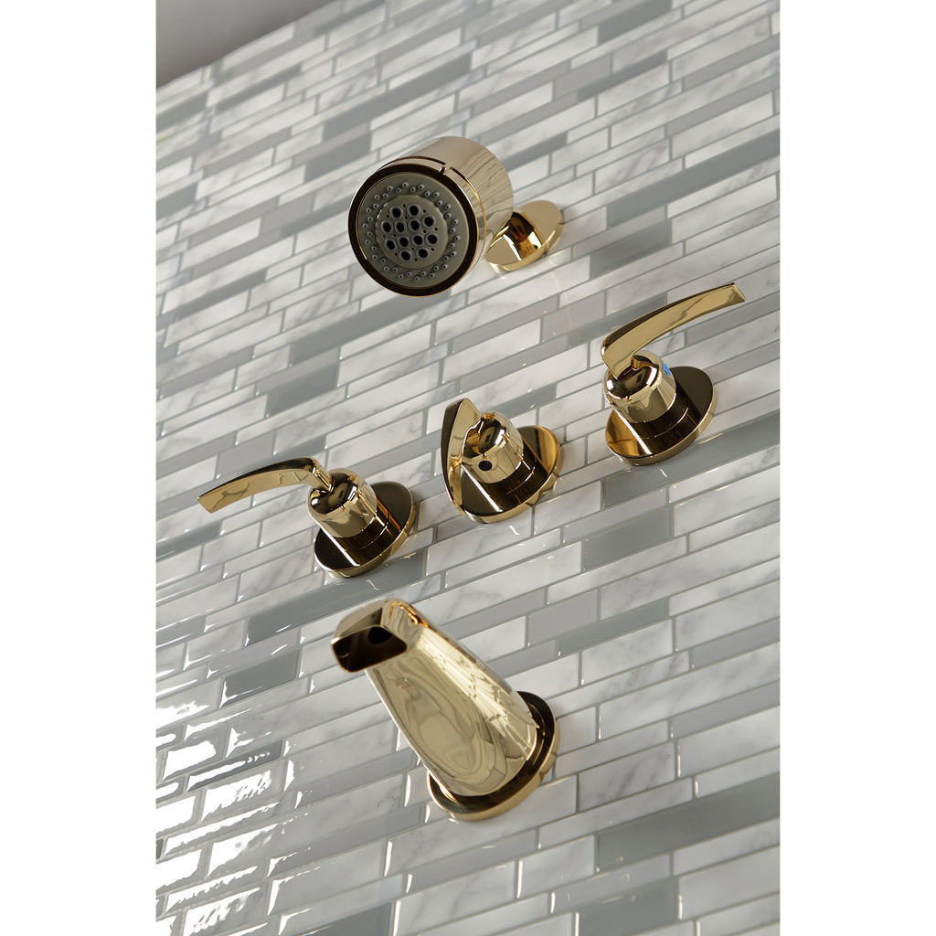 Centurion Triple-Handle Tub and Shower Faucet
