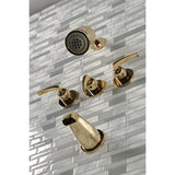 Centurion Triple-Handle Tub and Shower Faucet