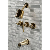 Centurion Triple-Handle Tub and Shower Faucet