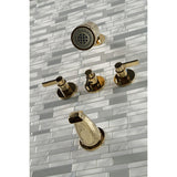 NuvoFusion Triple-Handle Tub and Shower Faucet