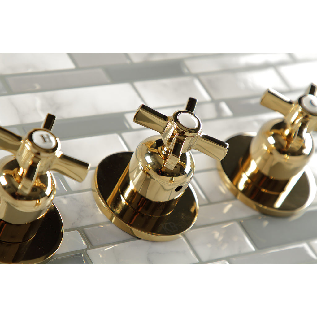 Millennium Triple-Handle Tub and Shower Faucet