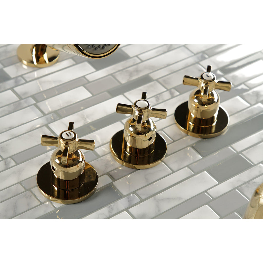 Millennium Triple-Handle Tub and Shower Faucet